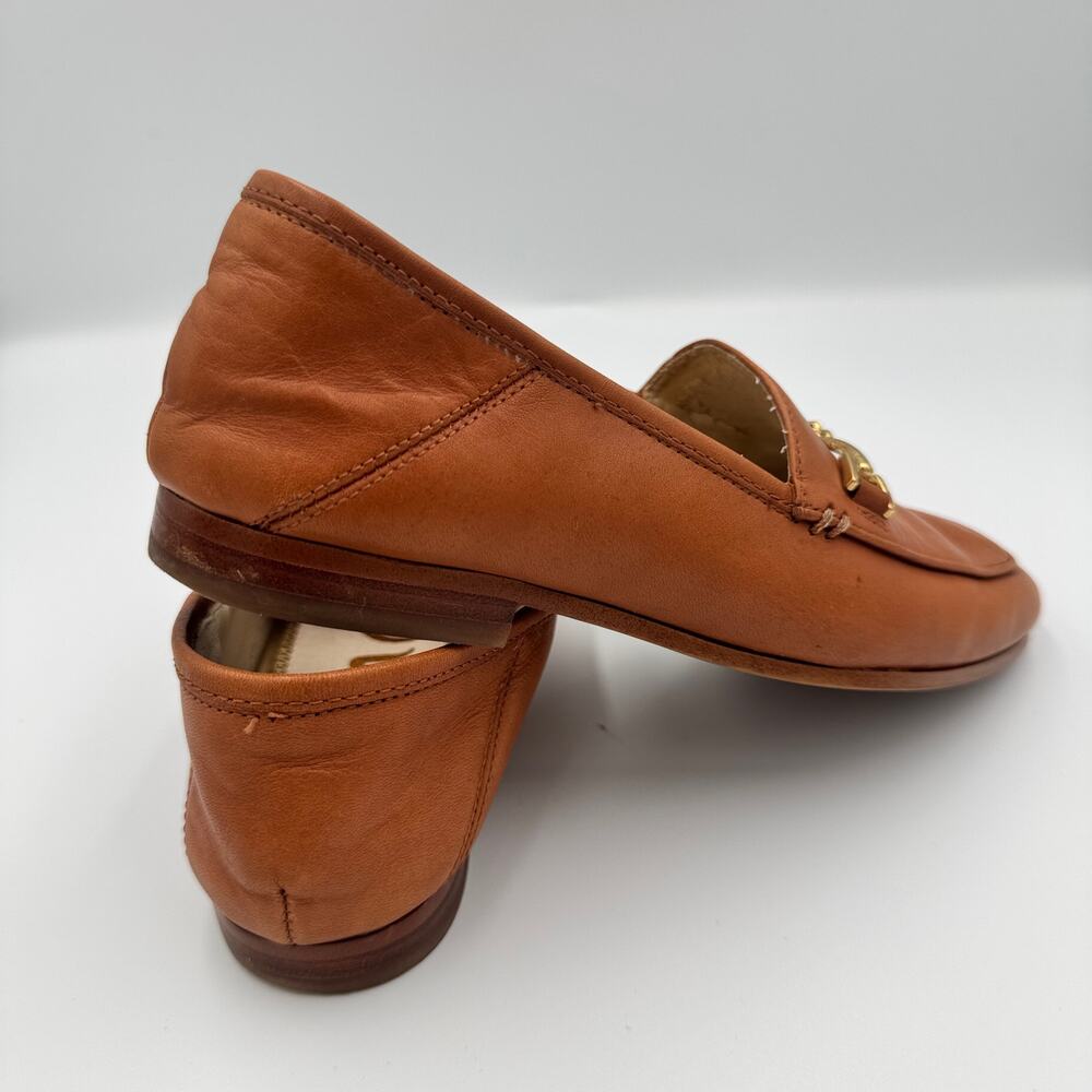 Sam Edelman Loraine Horsebit Loafer Saddle Tan Leather 4.5 EU 34.5 Old Money - Picture 12 of 16